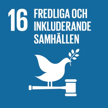 FN:s mål för hållbar utveckling - fredliga och inkluderande samhällen
