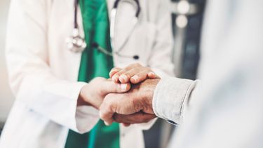 patient's and doctor's hands