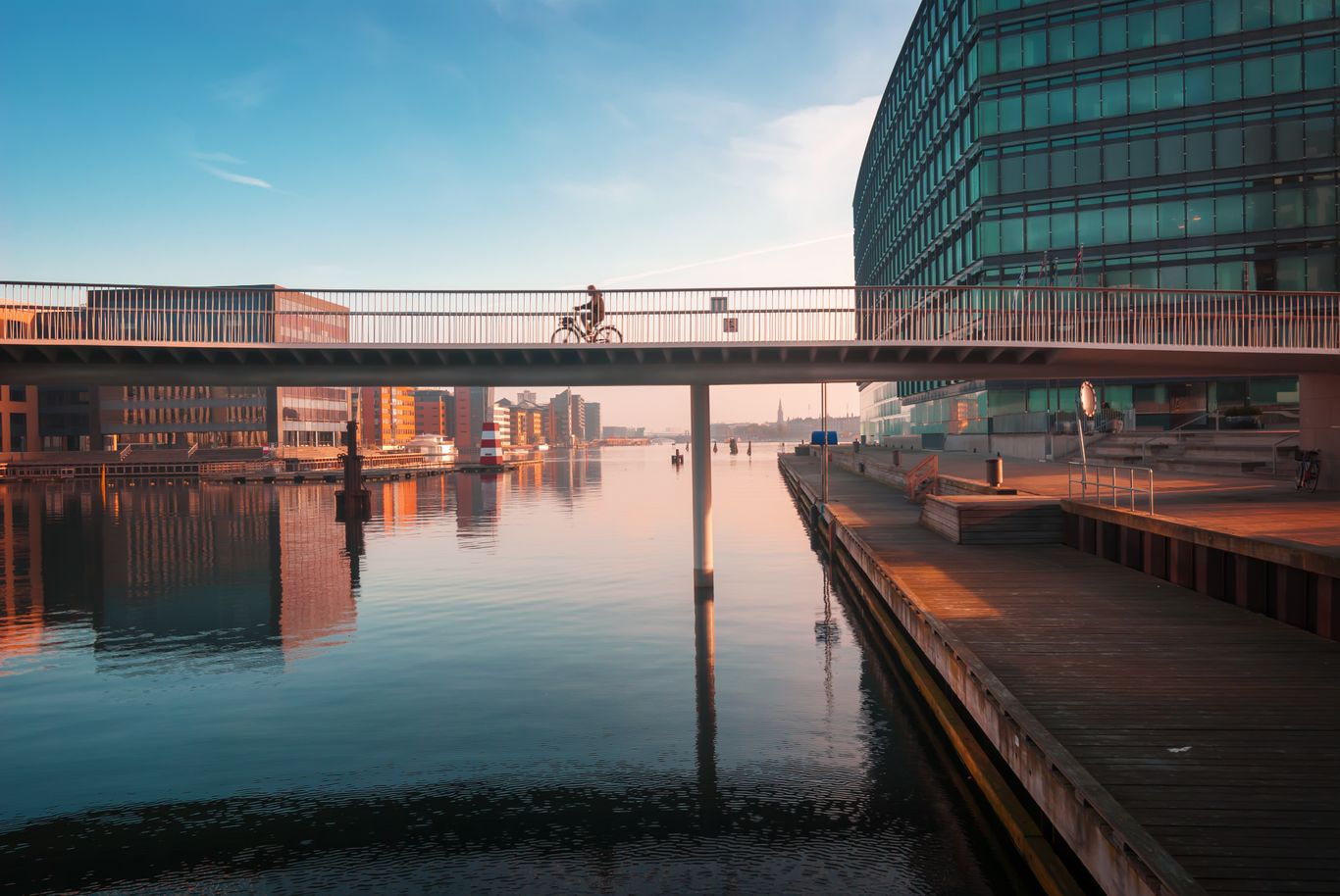 Bike on a bridge