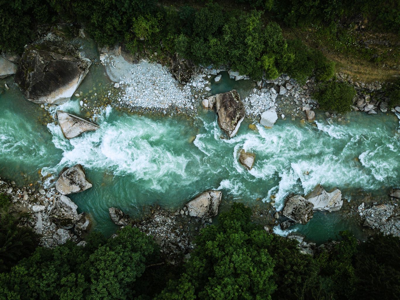 river from above