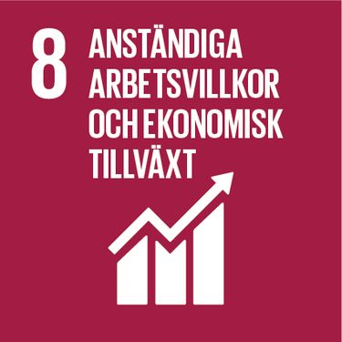 FN:s mål för hållbar utveckling - anständiga arbetsvillkor och ekonomisk tillväxt