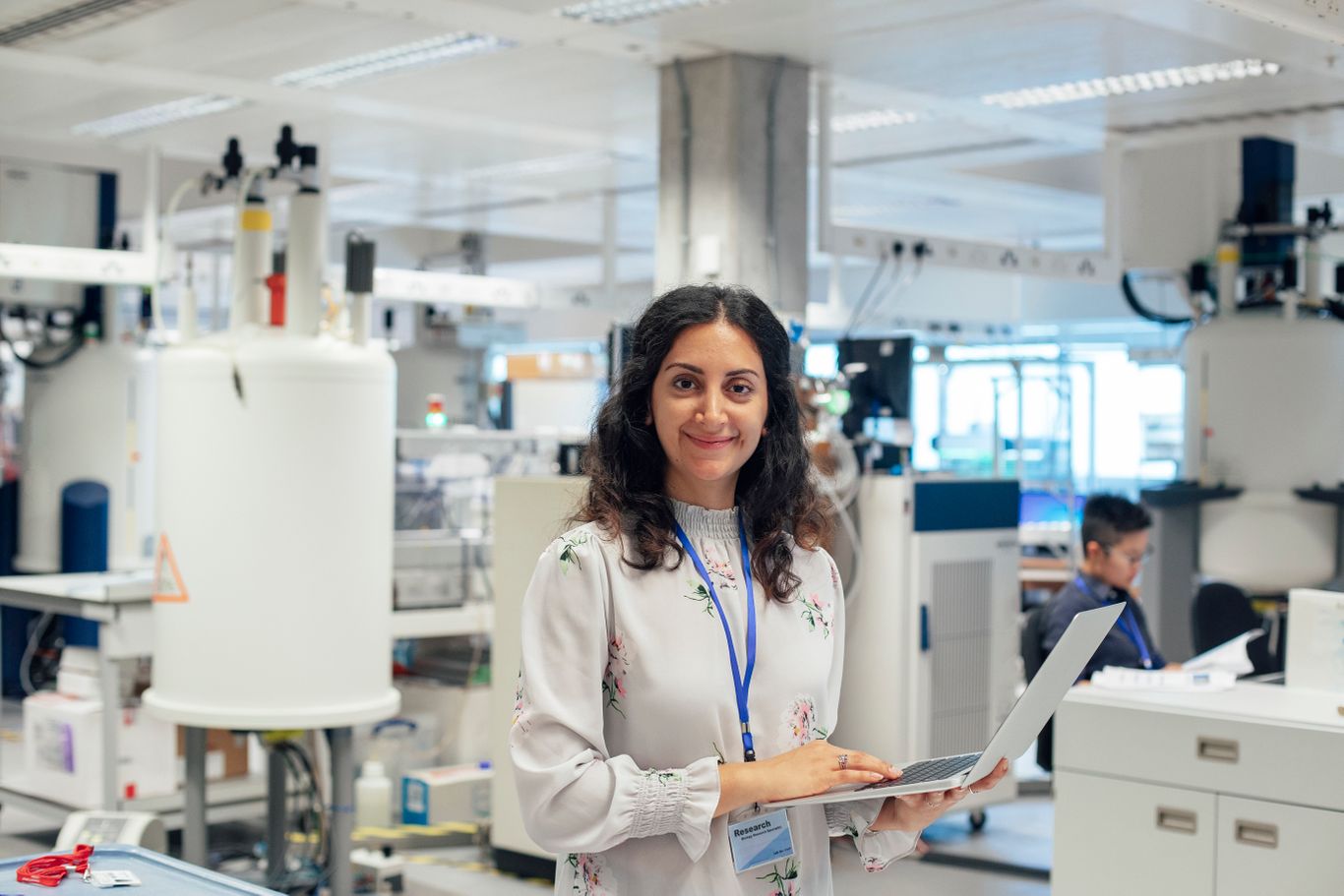 researcher in a lab